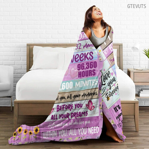 Couverture d'anniversaire pour filles 101,6 x 127 cm 2