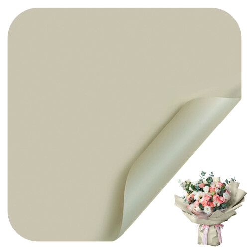 Papel de embrulho floral translúcido 23x23 polegadas, 20 unidades 1