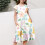 Mädchenkleid mit Blumenmuster, Volantärmeln und Taille 4