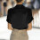 Blazer da donna a tinta unita con revers a tacca e maniche corte 5