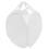 Rechthoekige wasmand van wit polyester (1 stuk) 3