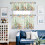 Easter Kitchen Curtains and Valances Set Green Plaid 2