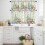 Easter Kitchen Curtains and Valances Set Green Plaid 3