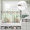 Easter Kitchen Curtains and Valances Set Green Plaid 8
