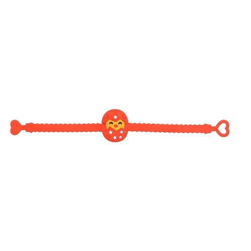 Sport Bracelet PVC Adjustable Wristband Red Easter Egg 1