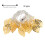 Warm White LED Christmas String Lights 3D Hollow Leaf 3