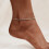 Sterling Silver Ankle Bracelet Oval Bead Chain 1 Piece 4