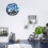 Mute Blue Totoro Wall Clock – PVC, Battery-Powered 3