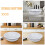 Large Enamel Mixing Bowl for Dough Mixing White 1Set 8