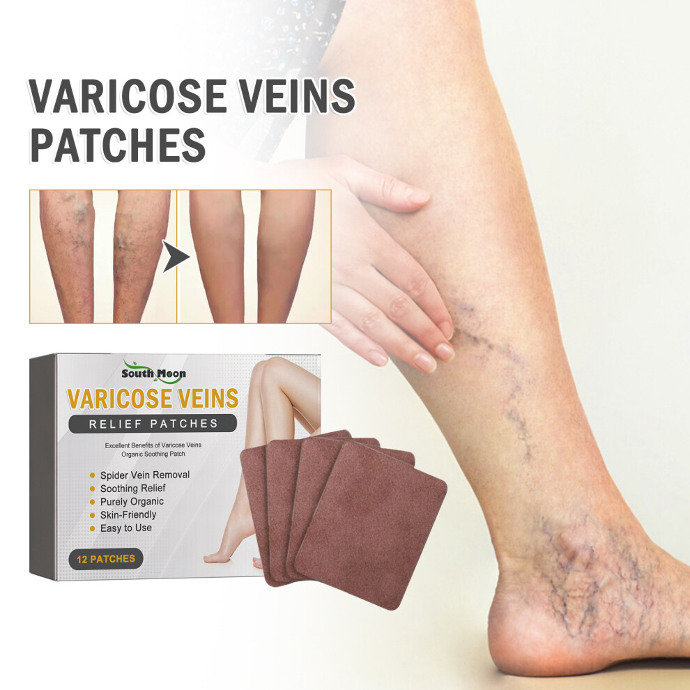 Dachuang Beauty 12Pcs Varicose Vein Massage Stickers For Leg Treatment