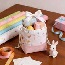 Festliche Ostergeschenktüten mit Kordelzug, 10 x 18 x 30 cm, Rosa – Süßigkeitenaufbewahrung & Partyzubehör, passend zur Osterdekoration