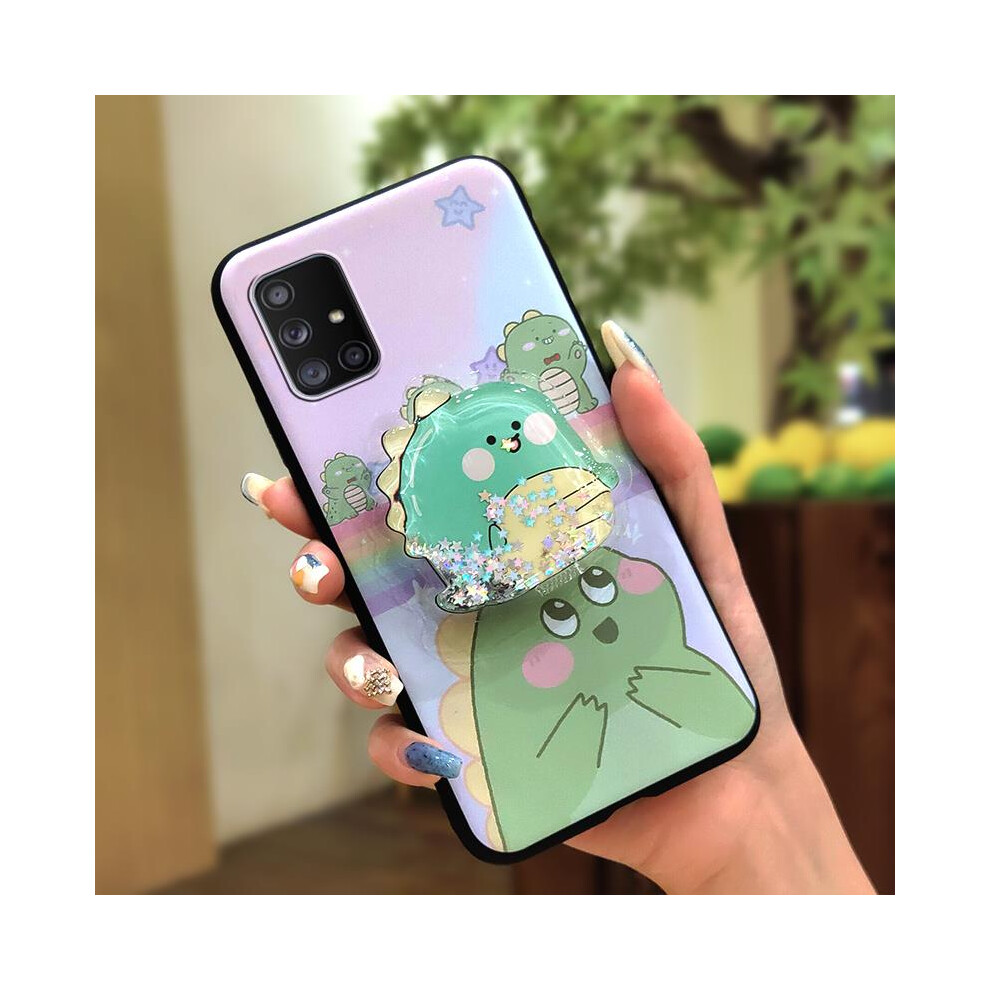 Phone Case For Samsung Galaxy A71 5G Â Tpu Waterproof, Quicksand Design, Rotatable Stand, Lens Protection, Dirt-Resistant 9493189680155