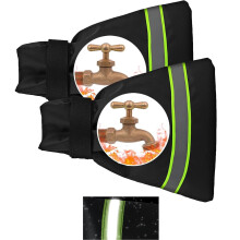 Outdoor Faucet Covers Black 9.8"x6.3" 2 Pack