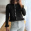 Leichte Strickjacke für Damen, einfarbig, lässiges Oberteil 4