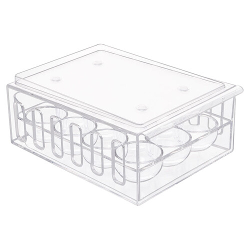 Egg Storage for Refrigerator Stackable 12 /18Egg Holder for Fridge Refrigerator Organizer Transparent Egg Dispenser