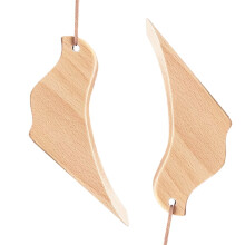 2er-Pack Türkeile aus Holz, rutschfest, kreativ, 82 mm, für Zuhause