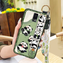 BLU View3/B140DL Handyhülle – Silikonhülle mit Panda-Motiv, Ring, Handschlaufe, Ständer, stoßfest und staubabweisend