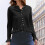 Leichte Strickjacke für Damen, einfarbig, lässiges Oberteil 6