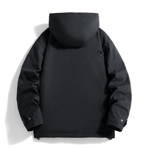 Ανδρικό αδιάβροχο, ελαφρύ, softshell μπουφάν πεζοπορίας με κουκούλα και φερμουάρ σε 2