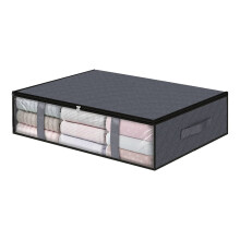 Sac de rangement sous lit respirant 24 x 18 x 6 pouces pliable avec