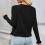 Leichte Strickjacke für Damen, einfarbig, lässiges Oberteil 7