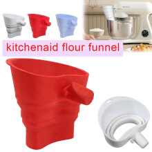 Mehltrichter für KitchenAid-Küchenmaschine, faltbar, Silikon, 1 Stück