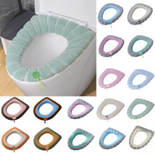 Waschbarer, gestrickter WC-Sitzbezug mit Griff, verdickt