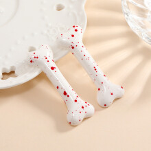 (Red And White) Bone Hair Clips for Women & Girls, All Hair Types