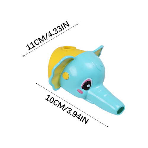 Børnehane til badekar/tud, håndvask/bruserhane til børn, blåt Elephantt-design 2