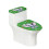 Ensemble de housse de siège de toilette Clover et Éléphant 2 pièces 1