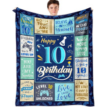Geschenkidee zum 12. Geburtstag für Jungen – Kuscheldecke (152 x 203 cm), passend zur Kinderzimmerdekoration
