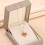 Romantic Red Maple Leaf Pendant Necklace Titanium Steel 4