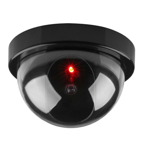 Telecamera di sicurezza analogica wireless per interni/esterni, con flash LED, cupola virtuale, plug & play e microfono integrato – compatibile con 2