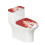 Toilet Cover Set Soft Polyester Stretch Fit Easy Clean 1