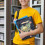 Buchhülle mit Salamandermuster aus waschbarem Polyester, dekorativer Buchorganizer 5