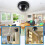 Telecamera di sicurezza analogica wireless per interni/esterni, con flash LED, cupola virtuale, plug & play e microfono integrato – compatibile con 5