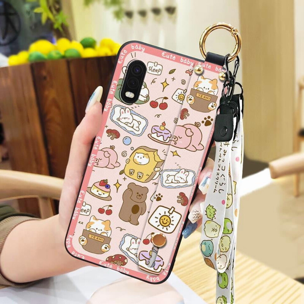 Cute Kickstand Phone Case For Samsung Galaxy Xcover Pro Â Anti-Dust, Anti-Knock, Waterproof, With Lanyard & Wristband 9482726331261