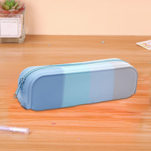 Trousse à crayons en silicone Macaron Gradient 20 x 6 x 5 cm