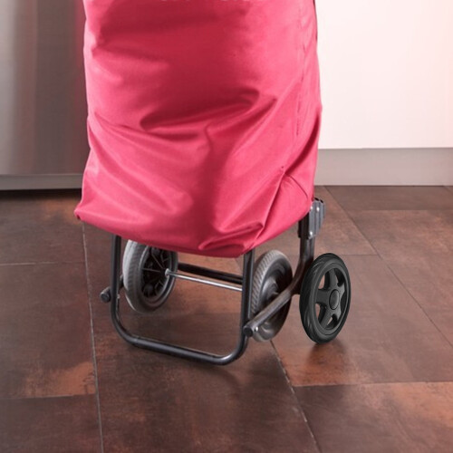 Conjunto de 2 Rodas Dobráveis de Plástico para Carrinho de Compras - Acessórios para Van 1