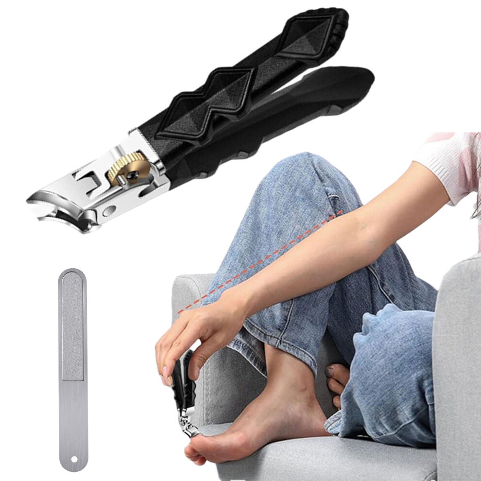 Toe Nail Clipper Wide Jaw Slanted Head 1 Piece