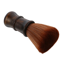 Black Hair Cutting Brush with Wooden Handle for Cleaning Use Soft and Comfortable HighDensity Fiber 7.8 inches