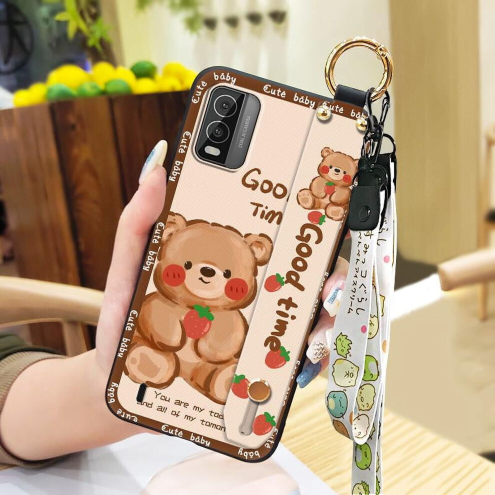 Nokia C210 Phone Case Â Silicone Cartoon Cover With Lanyard, Kickstand, Ring, Dust & Shock Protection 9482726332787