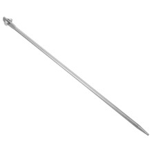 Outdoor Electric Fence Grounding Rod Iron Construction Silver Finish