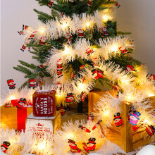40" LED Santa Claus String Lights, Battery-Operated Christmas Decor for Tree, Party & Room – Compatible with Xmas Gifts