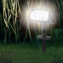 IP44 Waterproof Solar Garden Lights, Auto On/Off, 120 Adjustable Head, Color Changing & Warm White, for Yard/Lawn/Pathway/Patio – Compatible with
