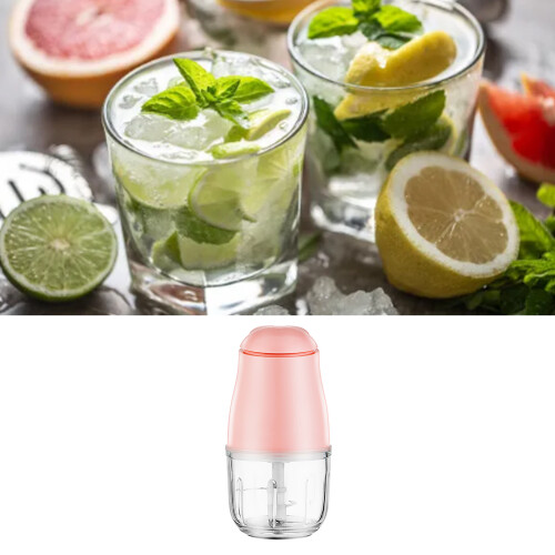 Elektrischer Fleischzerkleinerer Mini Tragbar 1100 g Rosa 2