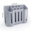 (Gray) Wall-Mounted Silicone Toothbrush Holder with Suction Cup 1