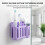 (Purple) Wall-Mounted Silicone Toothbrush Holder with Suction Cup 1