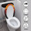 Elastischer WC-Deckel mit Flammenmuster, staubdicht, verstellbar 3