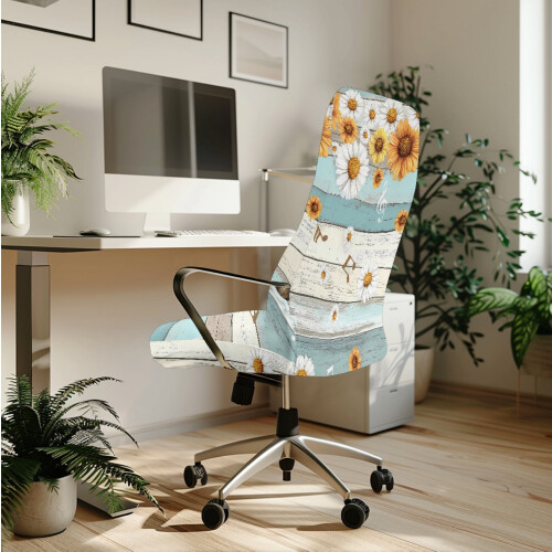 Ensemble de décoration de bureau : housse de chaise, support de télécommande, distributeur de mouchoirs. 1